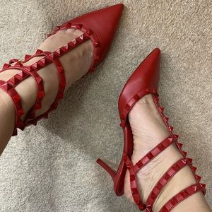 Rock stud heels